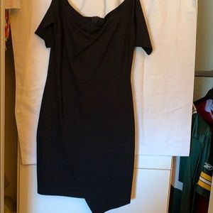 Black off the shoulder tight dress
